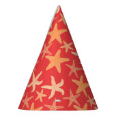 Starfish Red Feesthoedjes (Links)