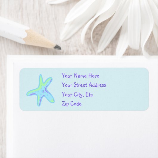 Starfish Return Address Labels (Insitu)