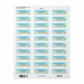 Starfish Return Address Stickers (Full Sheet)