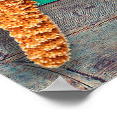 Starfish Rustic Beach Board Nautical Poster (Hoek)