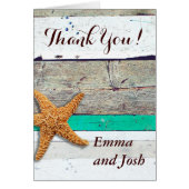 Starfish Rustic Beach Board Nautique (Devant)