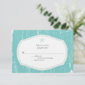 Starfish Rustic Beach Wedding RSVP (Debout devant)