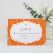 Starfish Rustic Beach Wedding RSVP (Debout devant)
