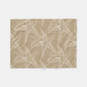 Starfish Sand Beach Fleece Blanket Deken (Voorkant (Horizontaal))