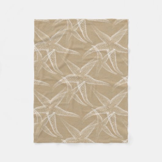 Starfish Sand Beach Fleece Blanket Deken (Voorkant)