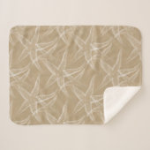 Starfish Sand Beach Sherpa Blanket Deken (Voorkant (horizontaal))