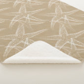Starfish Sand Beach Sherpa Blanket Sherpa Deken (3/4)