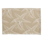 Starfish Sand Beige Beach Pillowcase Kussensloop (Voorkant)