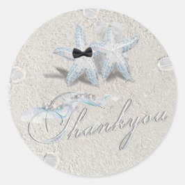 Starfish Sand Dollar bedankt Sticker