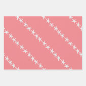 Starfish Sand Dollars Pink Girly Seashells Inpakpapier Vel (Voorkant 2)
