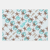 Starfish Sea Horses Noël Cadeau Feuilles d'envelop (Devant 3)