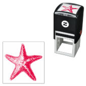  STARFISH SEALIFE RUBBER STAMP  ZELFINKTENDE STEMPEL (In situ)