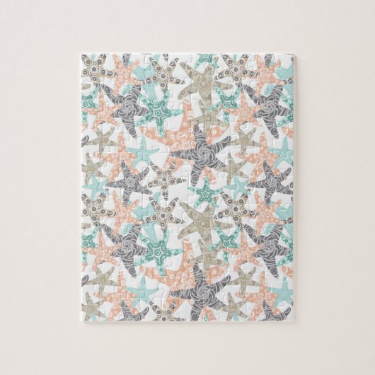 Starfish Seamless Motif Jigsaw Puzzle (Vertical)