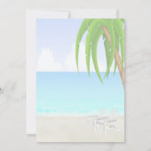 Starfish Seashell Wedding Invitation Kaart (Achterkant)