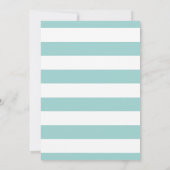 Starfish & Seashells Turquoise Virtual Baby shower Kaart (Achterkant)