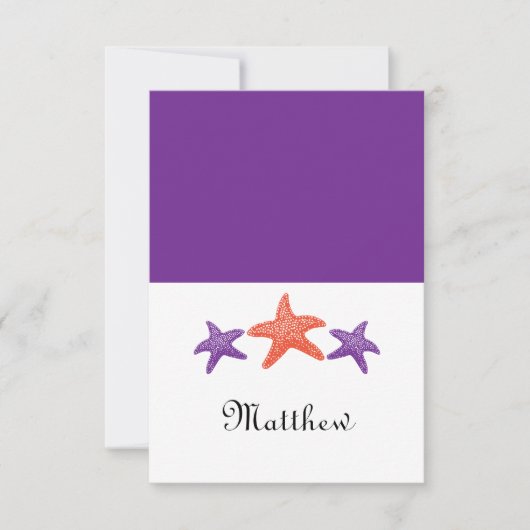 Starfish Seatcard Kaart (Voorkant)