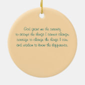 Starfish Serenity Prayer Ornament (Achterkant)