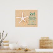 Starfish Serenity Prayer Poster (Keuken)