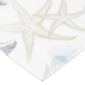Starfish Shell White Blue Beach Table Cloth Tafelkleed (Gekanteld)