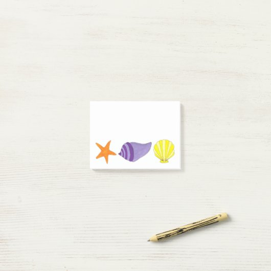 Starfish Shells Sea Shell Beach Post-It Notes (Sur un bureau)