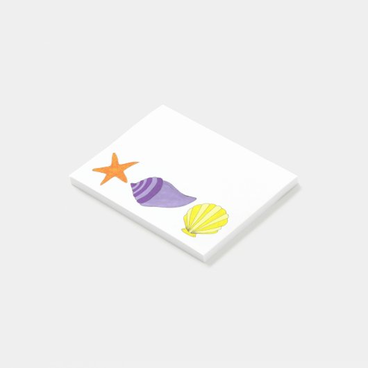 Starfish Shells Sea Shell Beach Post-It Notes (Incliné)