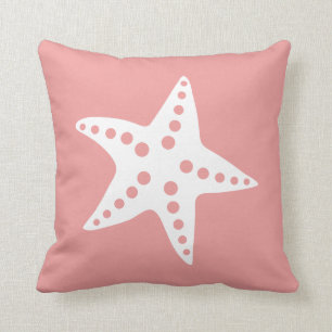 Starfish Sierkussen, strand Ocean Theme, roze Kussen
