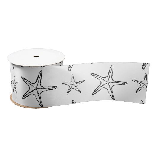 Starfish Sketch Custom Zwart-wit Lint (Spoel)