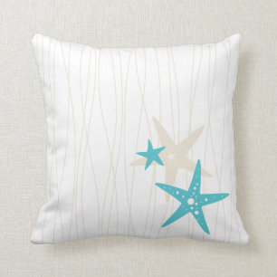 Starfish Square White Pillow Kussen