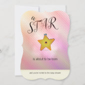 Starfish Star Baby Shower Invitations (Devant)