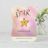 Starfish Star Baby Shower Invitations (Debout devant)