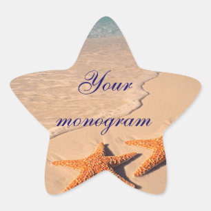 Starfish strand oceaan bruiloft envelop afdichting ster sticker