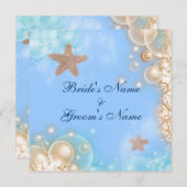 Starfish strand tropische ivoor kaart (Voorkant / Achterkant)