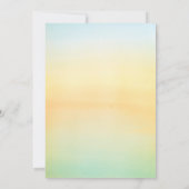 Starfish Sunset Beach Faire-part de mariage tropic (Dos)