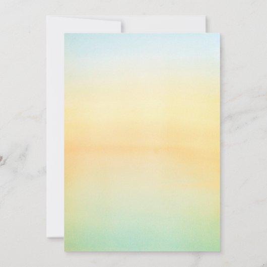 Starfish Sunset Beach Faire-part de mariage tropic (Dos)