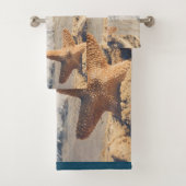 Starfish sur une plage de sable Photo (En situation)