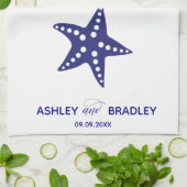 Starfish Tea Towel, keukenhanddoek voor bruiloft (Gevouwen)