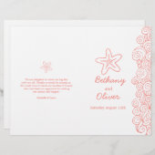 Starfish & tournois corail blanc programmes de mar (Devant / Derrière)