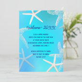 Starfish Tropical New Years Eve Party Invitation (Debout devant)