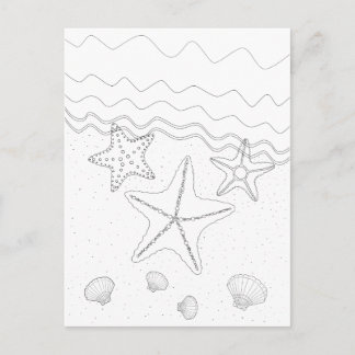 Starfish Volwassenen Briefkaart