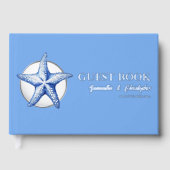 Starfish vrai foil plage au bord de l'eau mariage (Recto)