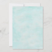 Starfish Waterverf Bestemming Strand Bruiloft Save The Date (Achterkant)