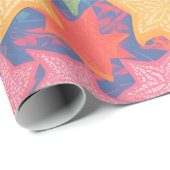 Starfish Waterverf Kleurrijk Gepersonaliseerd Patr Cadeaupapier (Rol Hoek)