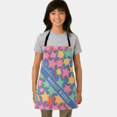 Starfish Waterverf Kleurrijk Gepersonaliseerd Patr Schort (Insitu)