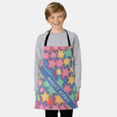 Starfish Waterverf Kleurrijk Gepersonaliseerd Patr Schort (Gedragen)