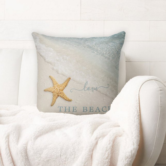 Starfish Waves Beach House Pillow Buitenkussen (Creator heeft geüpload)