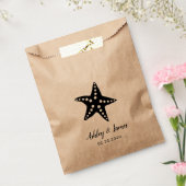Starfish Wedding Favor Bags for Cookies & Trets Bedankzakje (Gezegeld)