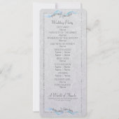 Starfish Wedding Programme Kaart (Achterkant)