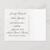 Starfish Wedding Save the Date Briefkaart (Achterkant)