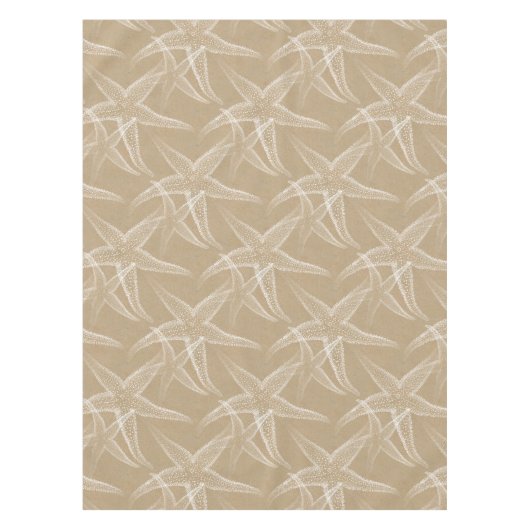 Starfish Zand Tan Beach Table Cloth Tafelkleed (Voorkant)
