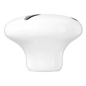 Starfish - zwarte en witte  sterren keramische knop (Zijkant)